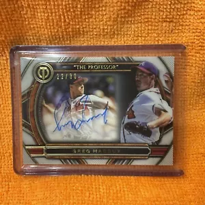 Greg Maddux 2023 Topps Tribute #TTN-GM Nickname Autograph 22/30 “The Professor” - Picture 1 of 5