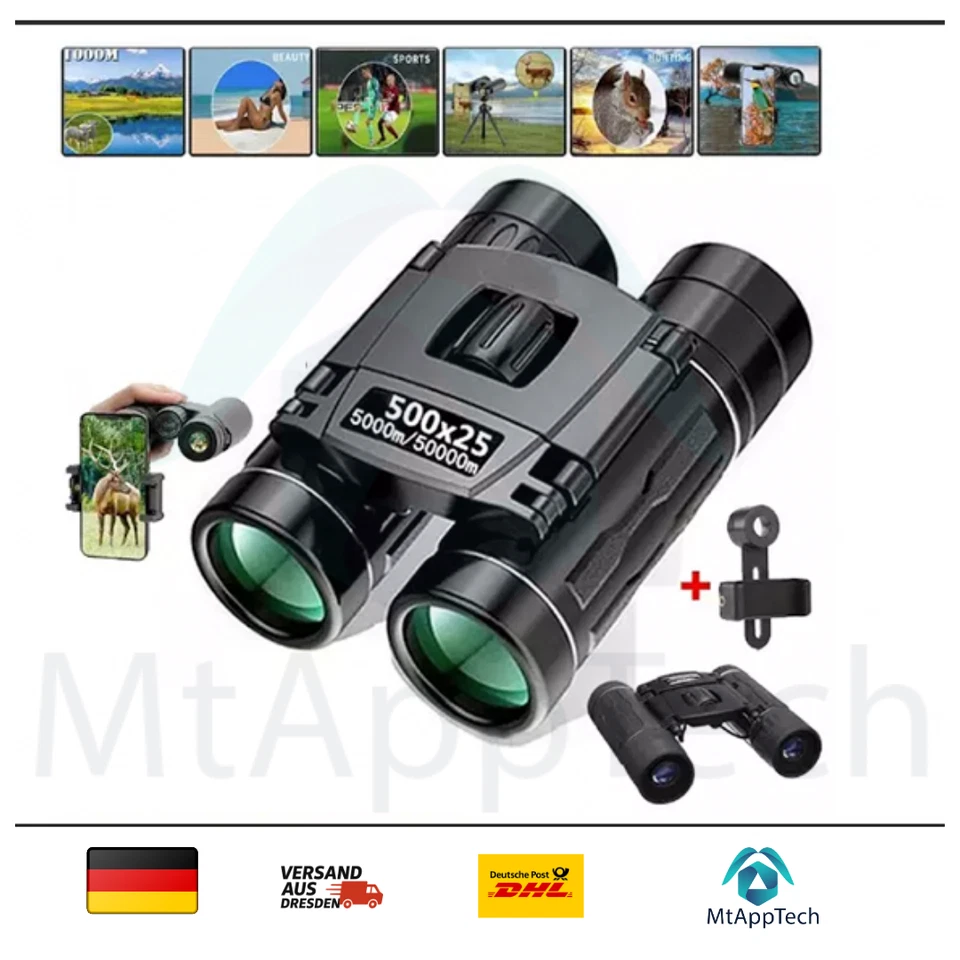 HD Fernglas Teleskop – Kompakt & Wasserdicht – Ideal für Outdoor & Jagd - Bild 1 von 4