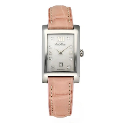 Paul Picot American Bridge 4077 MOP Diamonds Tank 22mm Steel Quartz Womens Watch - Image 1 of 4