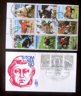 St. Thomas stamps -Horses and FDC - Lot#F47 - Image 1 of 2