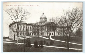 1908 Main Hall State University Madison WI, Wisconsin Postkarte - Bild 1 von 2