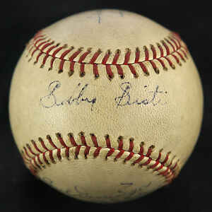1946 Indianapolis Indians GU Signed Baseball by 7, Sisti, Derringer, Cecil, JSA