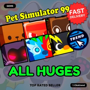 🐶ALL HUGES🐶 Pet Simulator 99 CHEAPEST Huges - Gems - Pets - Eggs - Picture 1 of 215