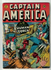 Captain America Golden age 21 FN 6.0 1942 avengers Marvel Timely Comics