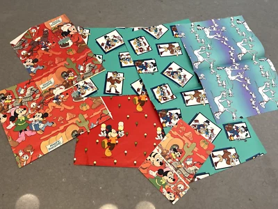 Vintage Cleo Disney Wrapping Paper 1986 Duck Tales 101 Dalmatians Mickey Mouse - Image 1 of 4