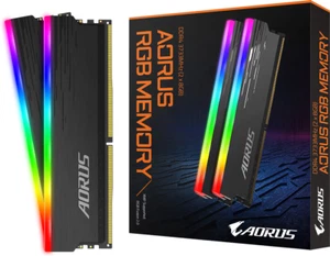 Gigabyte AORUS RGB 16GB(2x8) DDR4-3333 Memory - Picture 1 of 3