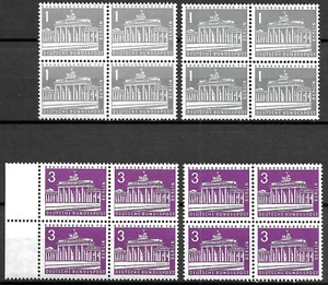 GERMANY (BERLIN) - 1957 MNH "BERLIN Brandenburger TOR" Block Of 4's !!! - Picture 1 of 1