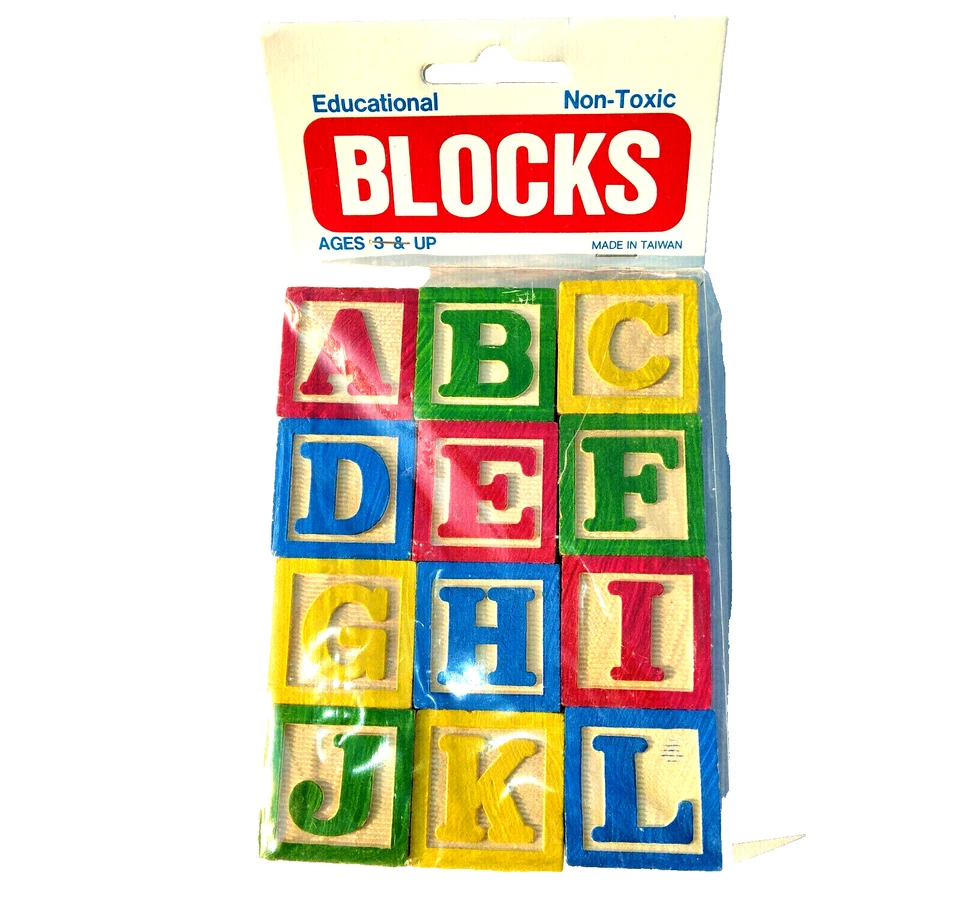 (New) Educational Blocks, (Set of 12) Toys for Children 3 and Up - Image 1 of 1