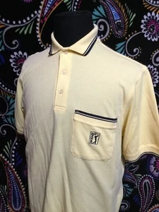 PGA Tour Golf Men's Polo Shirt Short Sleeve Yellow Size M - Picture 1 of 6