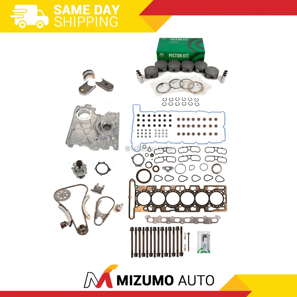 Kit de reconstrução de motor ajuste 02-05 Buick Chevrolet GMC Isuzu Oldsmobile Saab 4.2 VIN S - Imagem 1 de 4