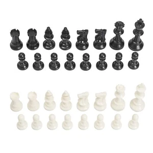 1x Single Weighted Chess Pieces Only Classic Staunton Style - 32 Pieces - Kin... - Picture 1 of 8