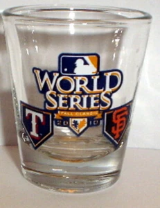 2010 WORLD SERIES SHOT GLASS TEXAS RANGERS SF SAN FRANCISCO GIANTS - Bild 1 von 1