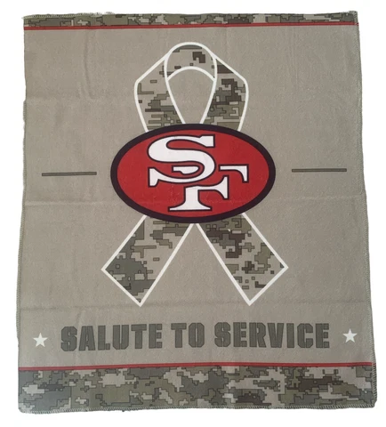 San Francisco 49ers Salute To Service Rally Towel SGA 11/13/22 vs. Rams Cover
