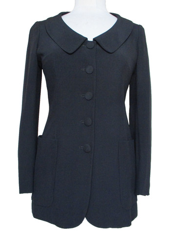 Giacca nera Moschino Couture vintage anni 90 taglia 6 blazer lungo donna aderente