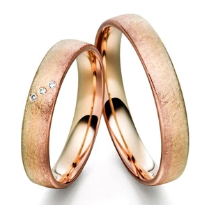 DISEÑO MADURO - ELEGANTES ANILLOS DE BODA / BRONCE - ORO - GRAN SELECCIÓN EN TIENDA - Imagen 1 de 1