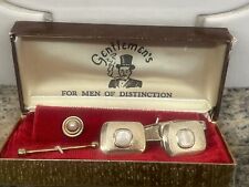 Vtg Gentlemen’s Jewelry For Men Of Distinction Boxed Cabochon Cufflinks
