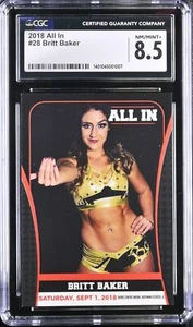 2018 All In Dr. Britt Baker #28 ROH AEW ROOKIE RC CGC 8.5 - Picture 1 of 2