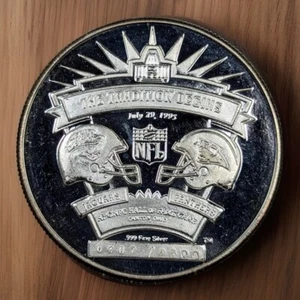 1995 Panthers Jaguars Hall Of Fame .999 1oz Silver Round #407/2500 Very Rare!  - Picture 1 of 2