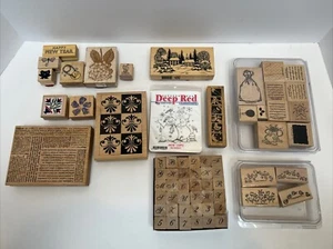 Rubber Stamp Lot Alphabet / Numbers / Winter / Words - Picture 1 of 4