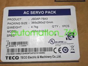 TECO  JSDAP-75A3 Brand new Servo drives shipping Via Fedex or DHL - Picture 1 of 1