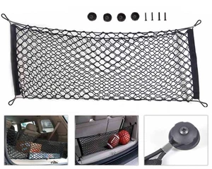 Car Cargo Tidy Net Boot Trunk Storage Organizer Luggage SUV hatchback 110x50cm - Picture 1 of 5