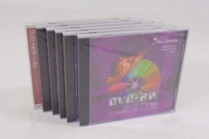 Job Lot Bundle of 6 x DVD+RW 4.7GB With Jewel Case - Rewritable DVD - Picture 1 of 5