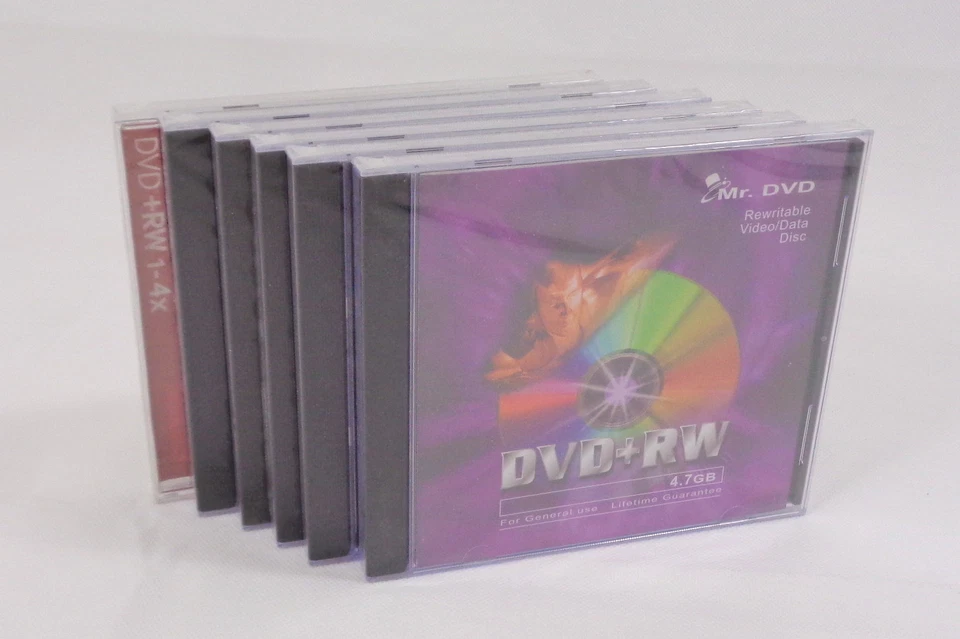 Job Lot Bundle of 6 x DVD+RW 4.7GB With Jewel Case - Rewritable DVD - Image 1 of 4