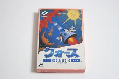 QUARTH in Box w/ Manual (Nintendo Famicom NES KONAMI, 1990) Complete in Box CIB - Image 1 of 4