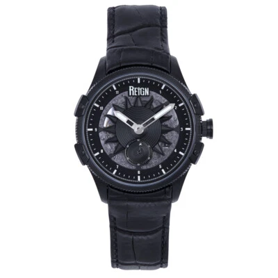Reloj Reign Solstice Automático Semiesqueleto - Negro Foto 1 de 4
