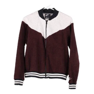 Nike Fleece Jacket - Medium Burgundy Polyester - Picture 1 of 7