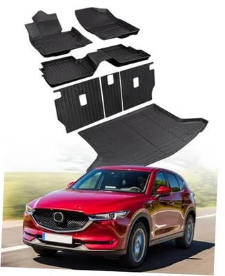 7 PCS for Mazda CX5 Floor Mats 2025 2024 2023 2022 with Cargo Liners Backrest  - Image 1 of 4