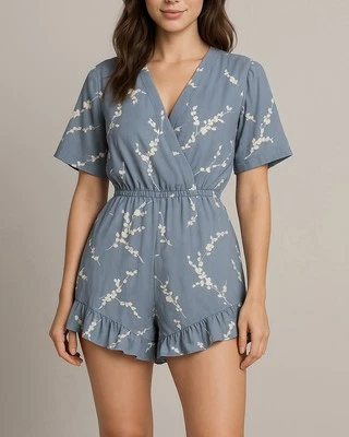 Macacão/traje feminino plus size novo com etiquetas tamanho 16 floral abstrato   - Imagem 1 de 4