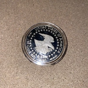 Silver plated Coin: Guadalcanal Feb 1st 1941 - 100mil .999 Silver - Picture 1 of 5