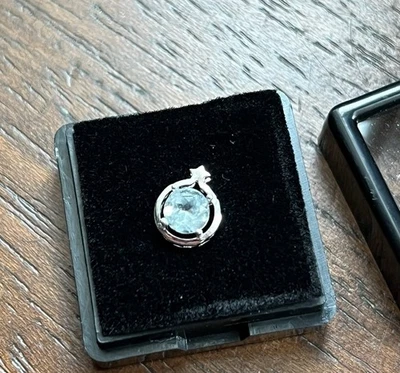 Ciondolo argento 925 con Topazio azzurro - 925 silver pendant with blue topaz - Immagine 1 di 2