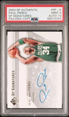 2003-04 UD SP Authentic Paul Pierce #PP-A SP Signatures Auto PSA 9/10 Mint - Image 1 of 2