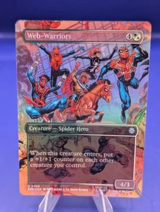 2025 MTG MARVEL'S SPIDER-MAN BORDERLESS WEB-WARRIORS 0203 FOIL (UNCOMMON) - Picture 1 of 7