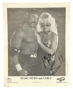 Rare Marc Mero & Sable Duel Autographed Signed 8 x 10 Photo 1997 Wrestling - Picture 1 of 2