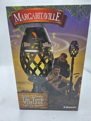 Altavoz Antorcha Margaritaville Tiki, Altavoz Portátil para Fiesta con LED Parpadeantes Foto 1 de 3