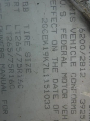 Chassis ECM Cruise Control 6-262 VIN Z Fits 88-93 CHEVROLET 1500 PICKUP 30350692 - Image 1 of 4