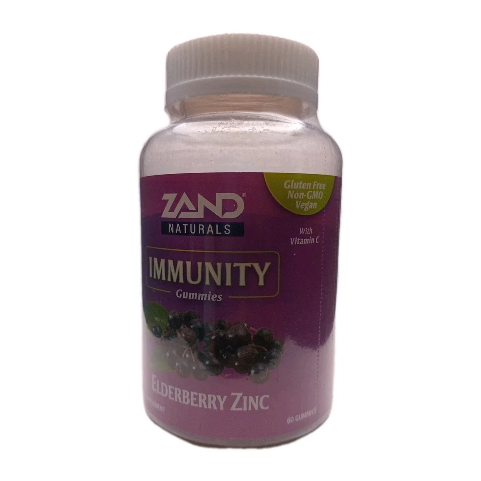 Gomitas de zinc saúco ZAND apoyo inmunológico 60 gomitas vitamina C antioxidante Foto 1 de 4