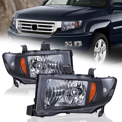 Par de faros delanteros para Honda Ridgeline 2006-2014 diestro y derecho Foto 1 de 4