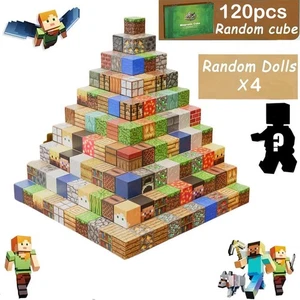 120 PCS Minecraft Magnetische Bausteine Kinder Weihnachtsspielzeug Geschenk - Bild 1 von 15