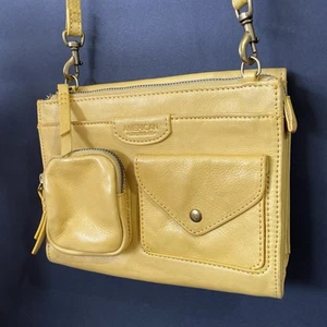 American Leather Co. Linden Organizer Crossbody Purse Schultertasche Handtasche - Bild 1 von 7