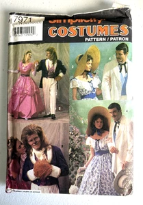 Simplicity Costumes 7971 Pattern Size A (All Adult) Uncut Halloween Vintage 1992 - Picture 1 of 2