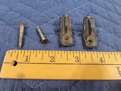 Pump Organ cast iron cabinet toggles #0629 - Image 1 of 2