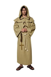 Smiffys Tales of Old England Friar Tuck, Brown (Size M) - Picture 1 of 7