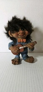 Vintage NyForm 6” Troll #708 With Guitar Trygve Torgersen Handcrafted Norway - Picture 1 of 6
