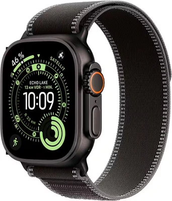 Apple Watch Ultra 3 Titanium Black Trail Loop Black M/L - Neu Versiegelt - Bild 1 von 4
