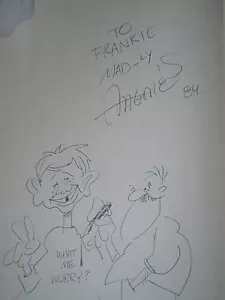 Sergio Aragones autographed & signed MAD Trade Book w/ original sketch - Picture 1 of 4
