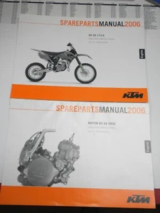 2006 KTM 85 SX Engine & Chassis Spare Parts Manuals - Picture 1 of 1